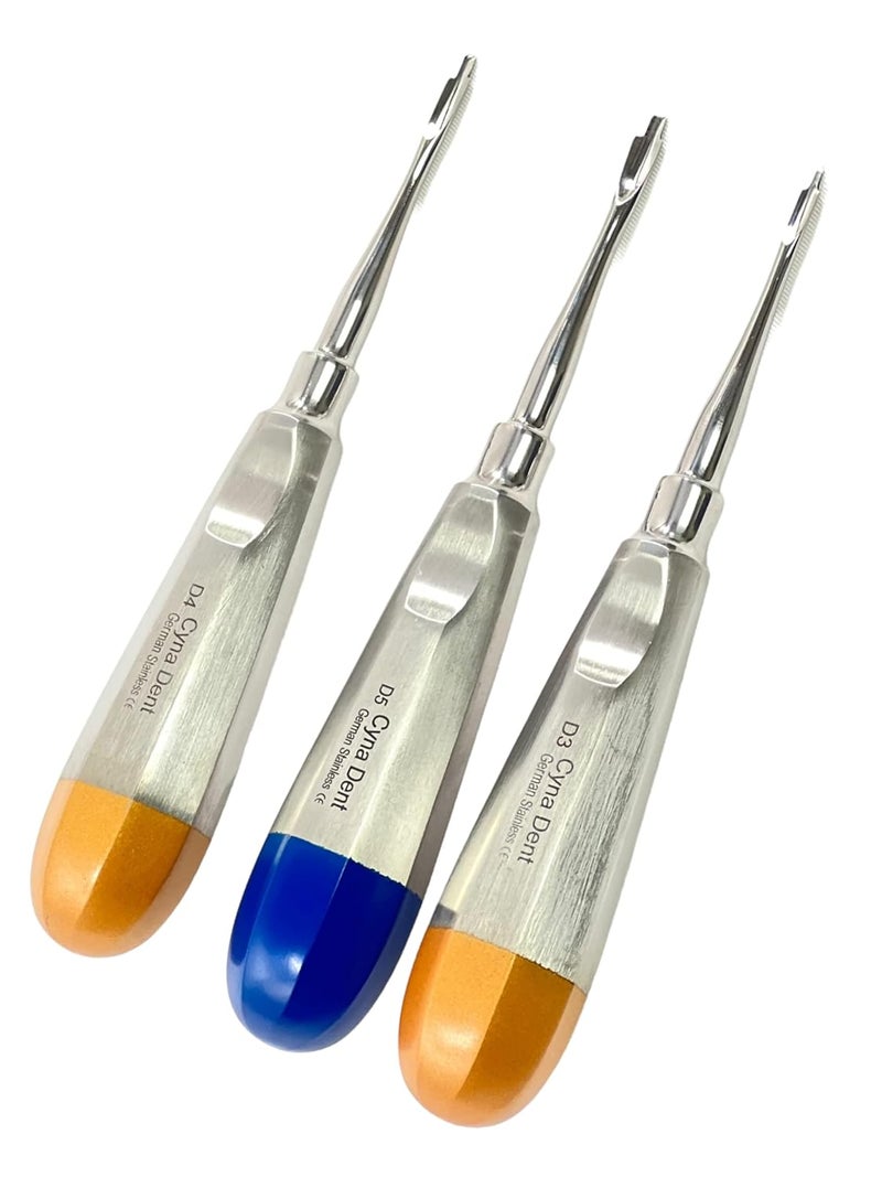 artlab -Premium Dental Elevators Etracting Extraction Osteotome Periotome Luxating Elevator Apical Spade Cryer Proximator Elevator Oral Implant, Root Extraction (Proximator 3,4,5MM) - Image 3